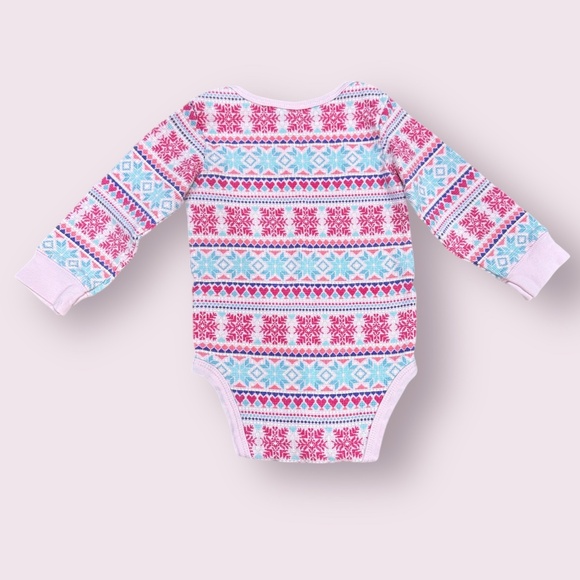Carter's Girls' Thermal Long Sleeve Onesie | 18 Months - Picture 2 of 4